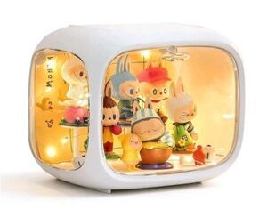 Clear Acrylic Display Case for Figures with LED Light, Dustproof & Moisturepr...